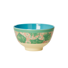 Leaves & Flower Print Small Melamine Bowl By Rice DK